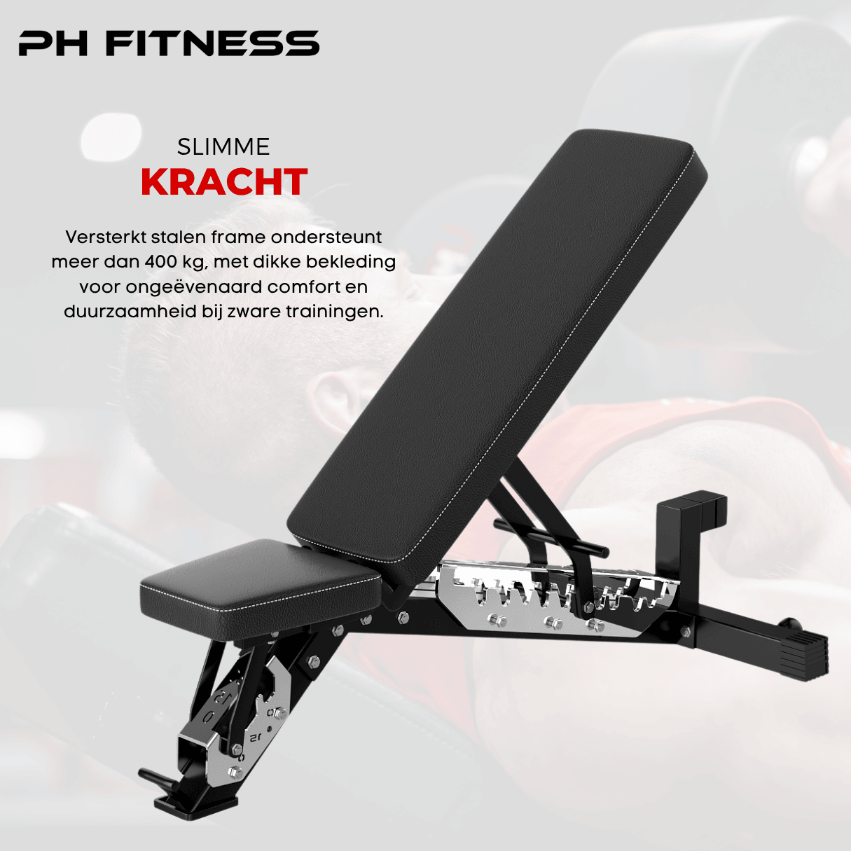 Verstelbare Fitnessbank – Incline Trainingsbank - PH Fitness