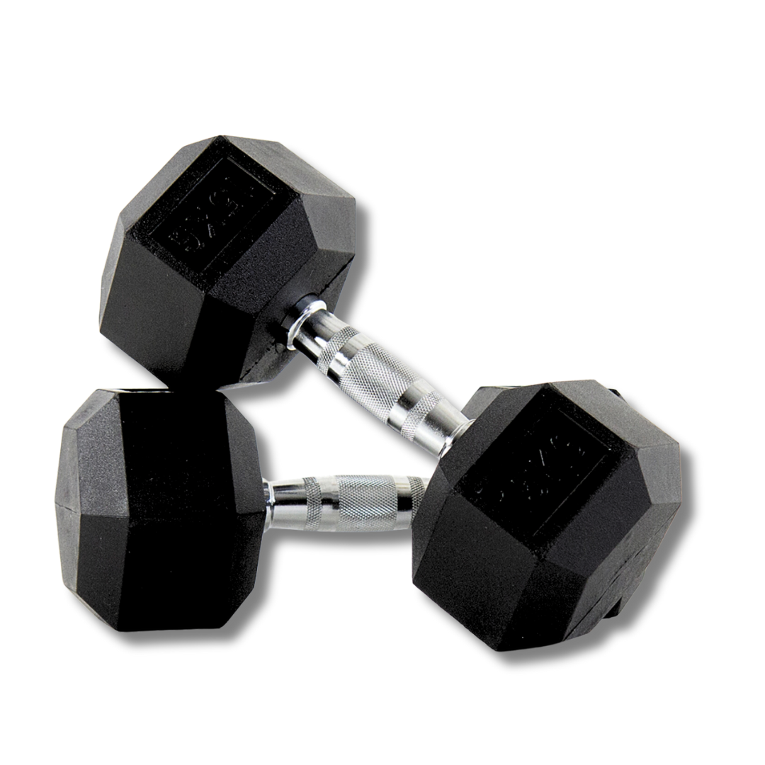 "15 kg dumbbells with secure grip"
