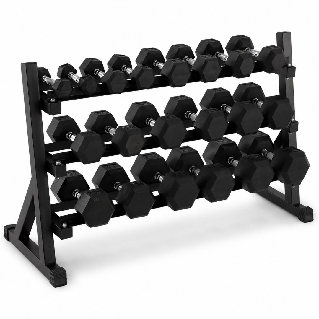 Hexa-Hantelset – 2 bis 20 kg mit Hantelablage