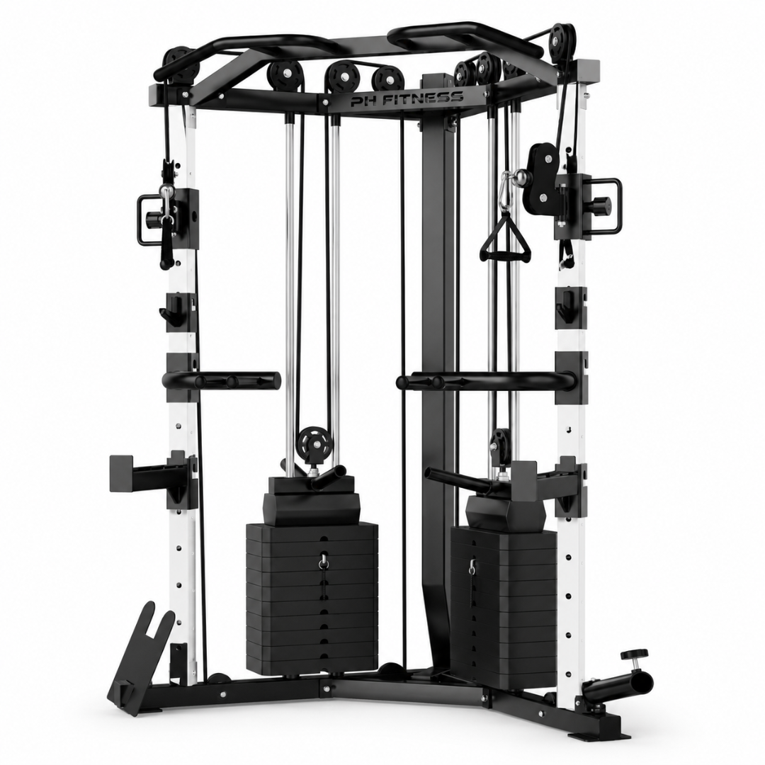 V-Frame Cable Crossover Kraftstation – 160KG Gewichtsblock