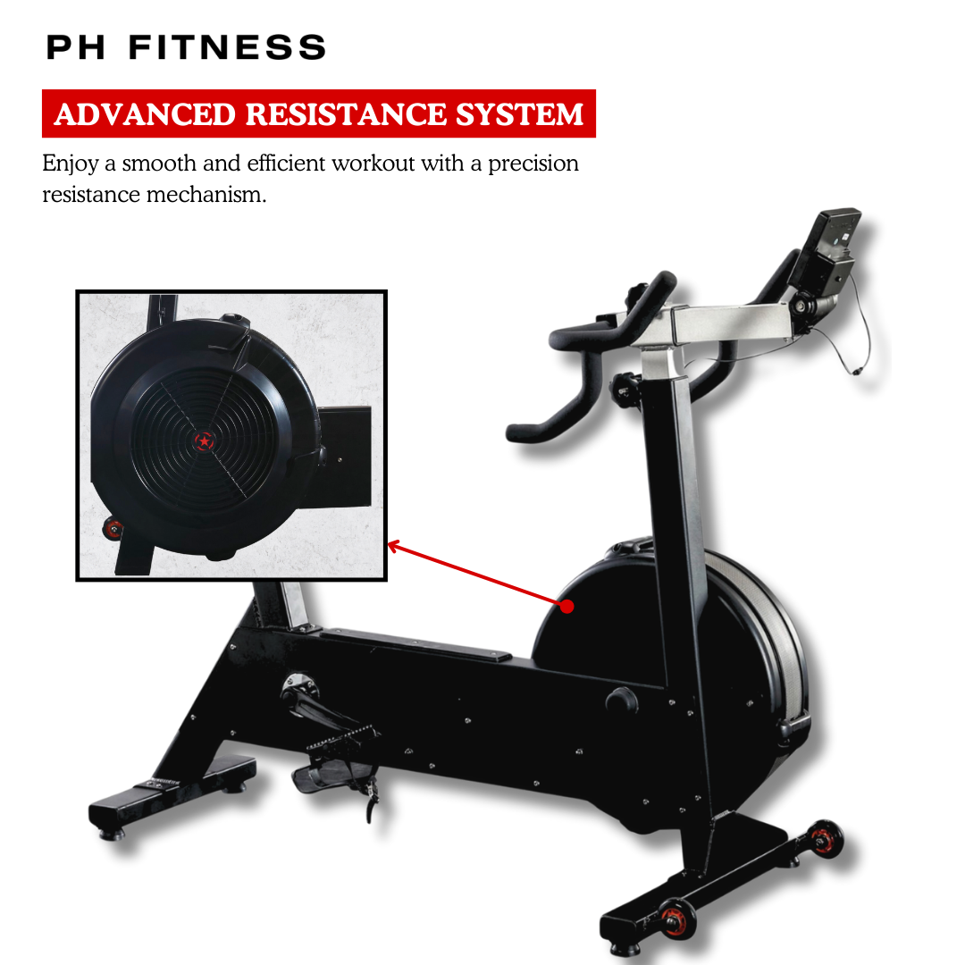 "Lucht Bike -advance resistance  Low Impact, High-Intensity Air Bike for Home Gym"
