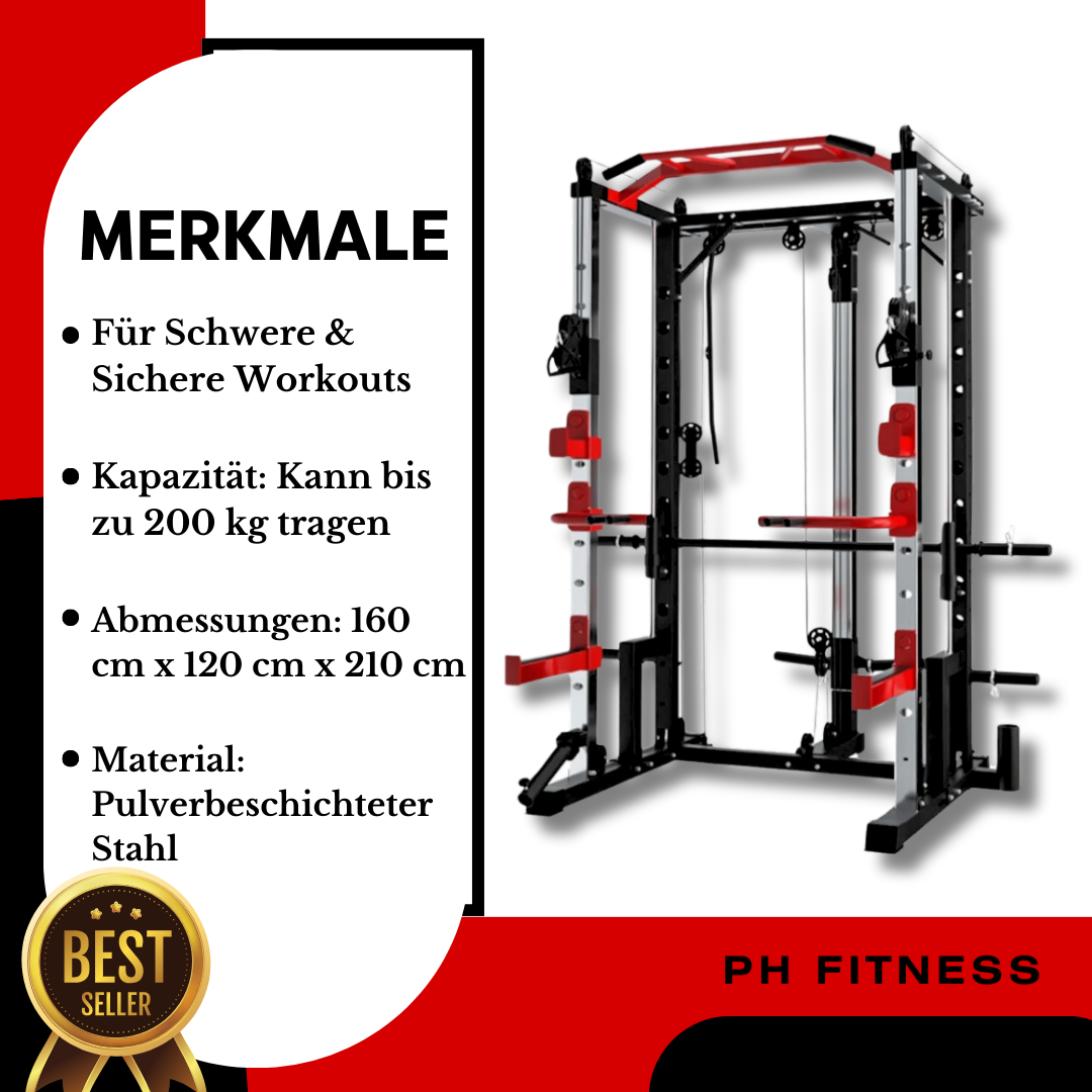 Power Rack mit Smith-Maschine