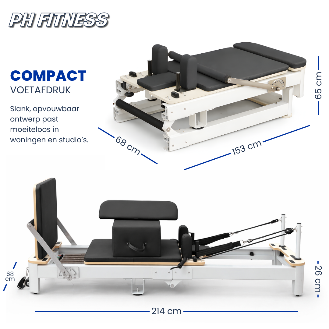 Aluminium Pilates Reformer – klappbare Ausführung