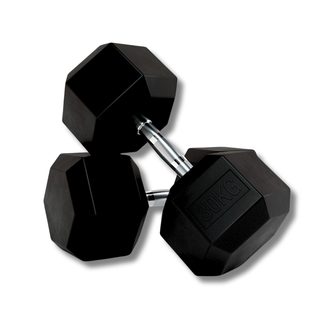 "Heavy-duty gym dumbbells 30kg"
