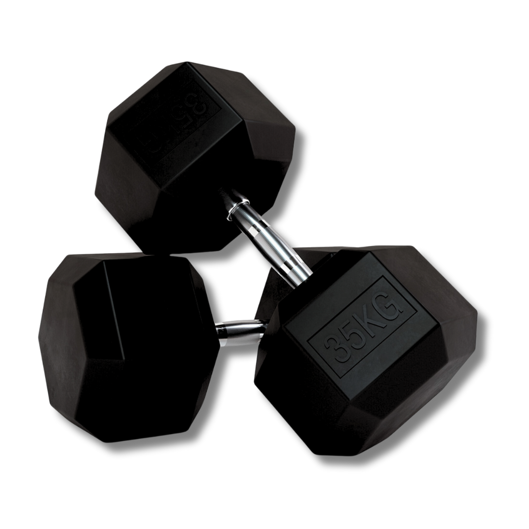 "Non-slip 35 hexa dumbbells for lifting"
