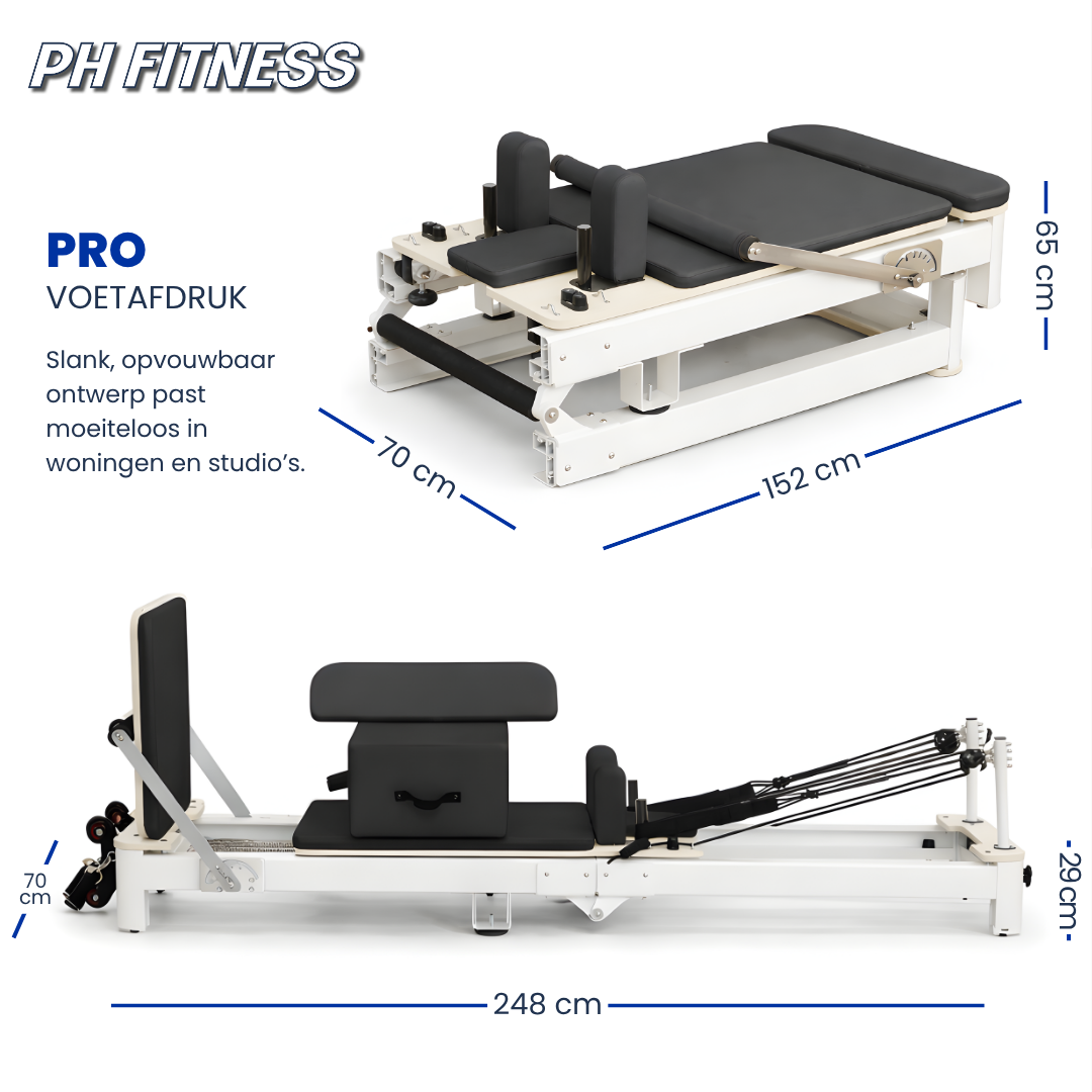 PRO Aluminium Pilates Reformer – Klappbare Edition