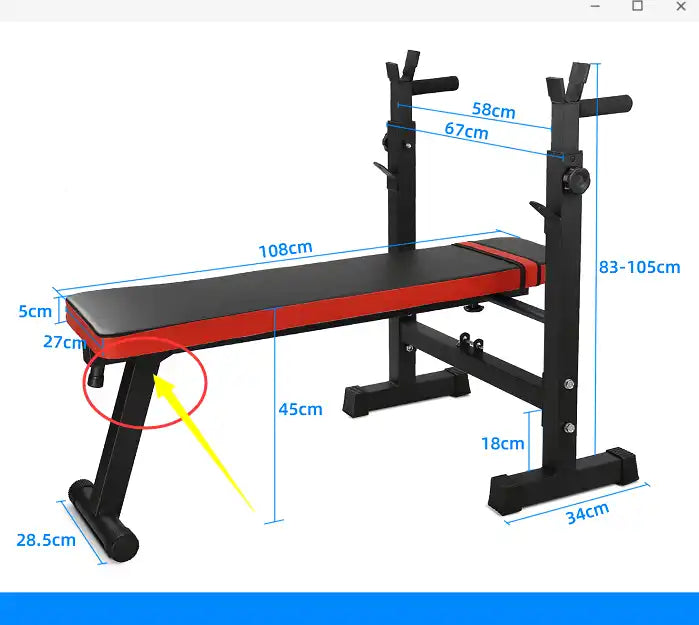 "High-Quality Opvouwbare Bankdruk - PH Fitness for Versatile Workouts"
