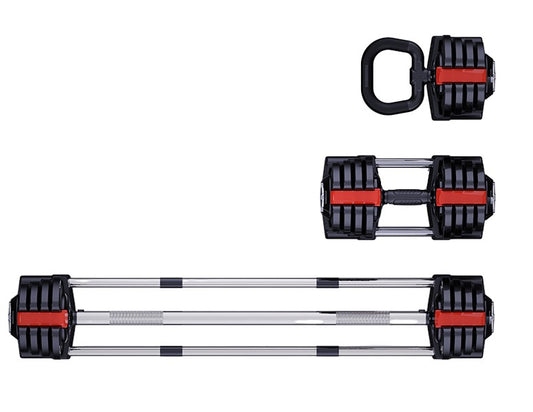 "Verstelbare dumbbell, kettlebell en halterset van 20KG van PH Fitness"

