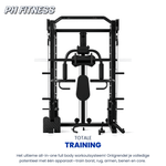 PH Fitness All-in-One Power Rack mit Smith-Maschine und 160 kg Gewichtsblöcken – Produktbild 2