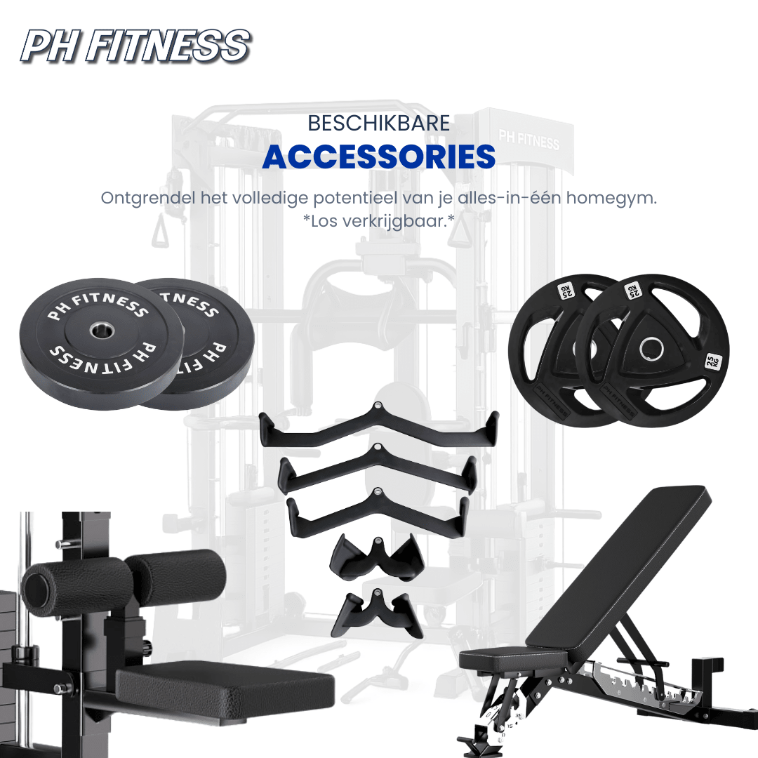 PH Fitness All-in-One Power Rack mit Smith-Maschine und 160 kg Gewichtsblöcken – Produktbild 9
