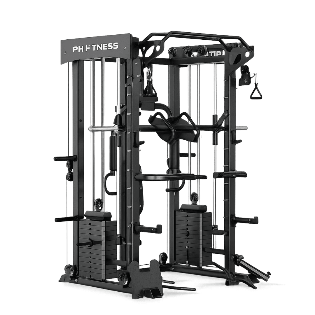 PH Fitness All-in-One Power Rack mit Smith-Maschine und 160 kg Gewichtsblöcken – Produktbild 1