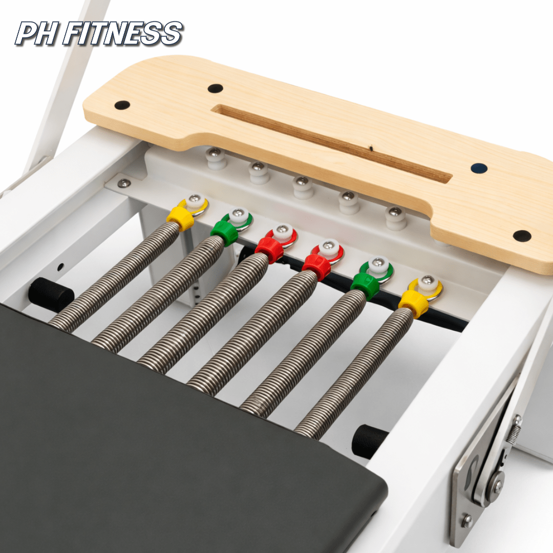Sechs verstellbare Federn des Aluminium-Pilates-Reformers
