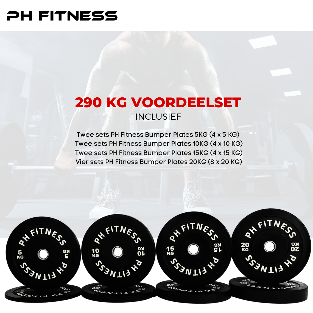 Bumper Plates PH Fitness Voordeelset - PH Fitness