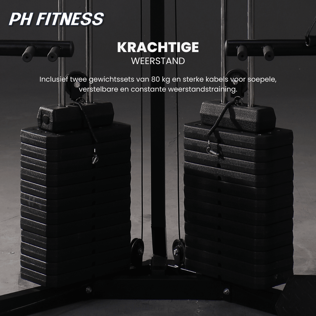 Corner Cable Crossover Smith Machine - 160KG Weight Stack - Physical Sports Group B.V.
