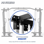 PH Fitness Dual Cable Crossover Functional Trainer mit zwei 100-kg-Gewichtsblöcken – Produktbild 2