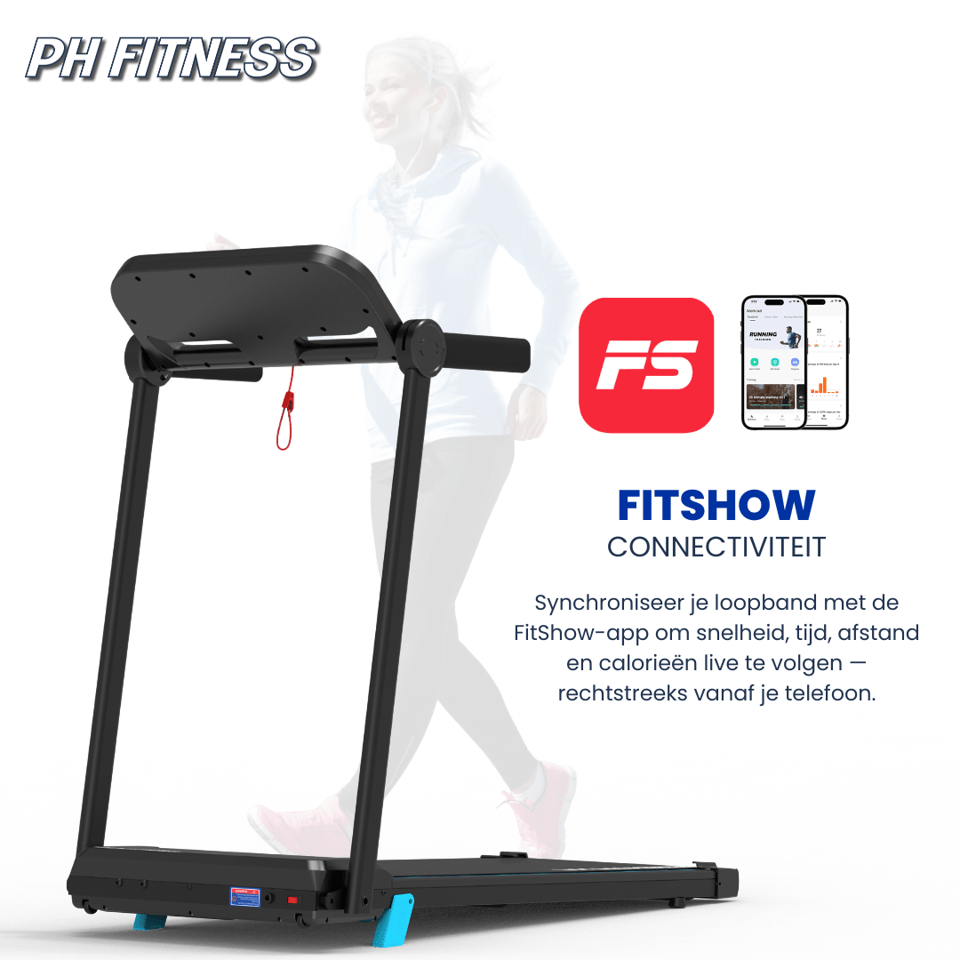 Endurance Loopband 12km/h Incline tot 12% - PH Fitness