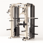 PH Fitness Fusion X Pro Rack mit Smith-Maschine, dualem Kabelzug und Pec-Deck – schräge Vorderansicht