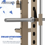 Robuster Stahlrahmen aus 100 × 50 mm starken Rohren mit 2,5 mm Wandstärke am Fusion X Pro Rack