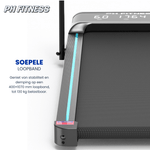 Lauffläche des PH Fitness LB-600 mit 400 × 1070 mm und bis zu 130 kg Belastbarkeit