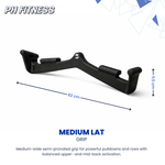 Multi Angle Kabelgreep Set PRO 5 - Delig met Carabiners – Ergonomische Kabelgrepen voor Lat Pulldown, Rows, Rugtraining & Fitness - PH Fitness