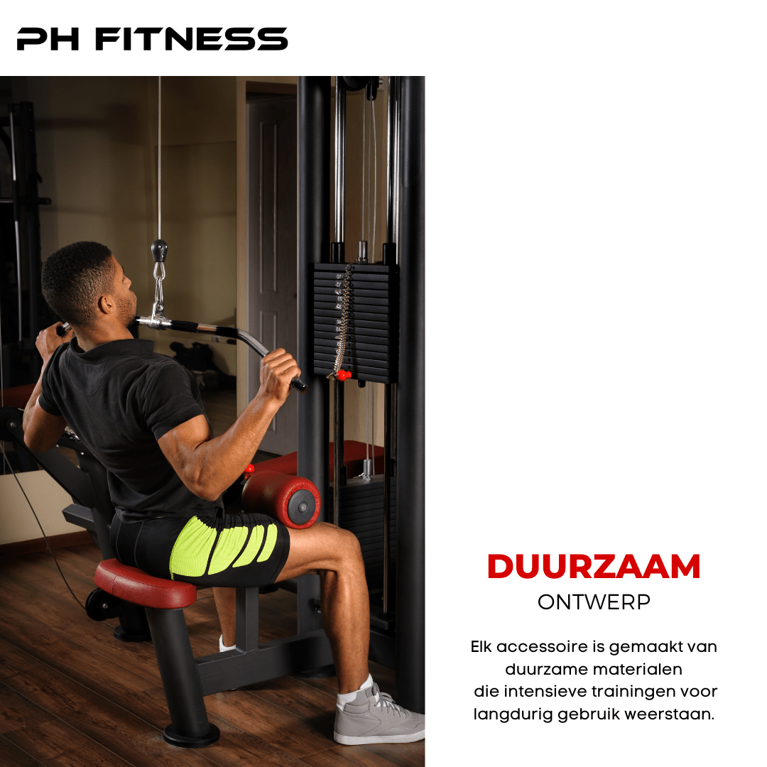 Multi Attachment Grip Set Roestvrij Staal - PH Fitness