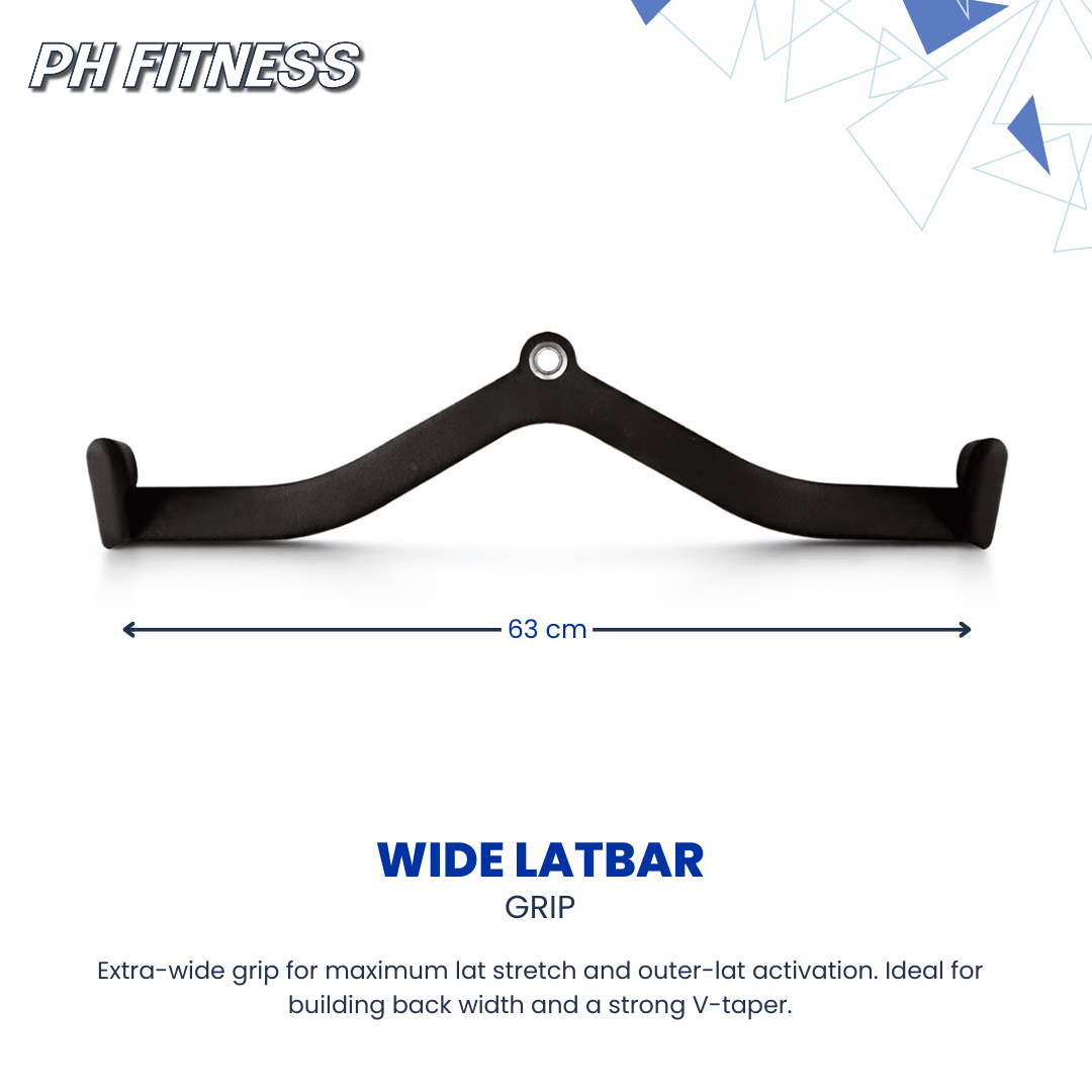 Multi Grip Kabelgreep Set 7 - Delig – Lat Pulldown & Row Attachments – Professionele Kabelmachine Handgrepen voor Rugtraining & Fitness - PH Fitness