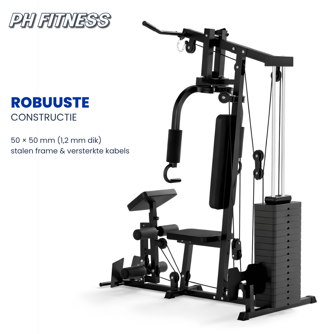PH Fitness Multi Gym Functional Trainer mit 100-kg-Gewichtsblock – Produktbild 2
