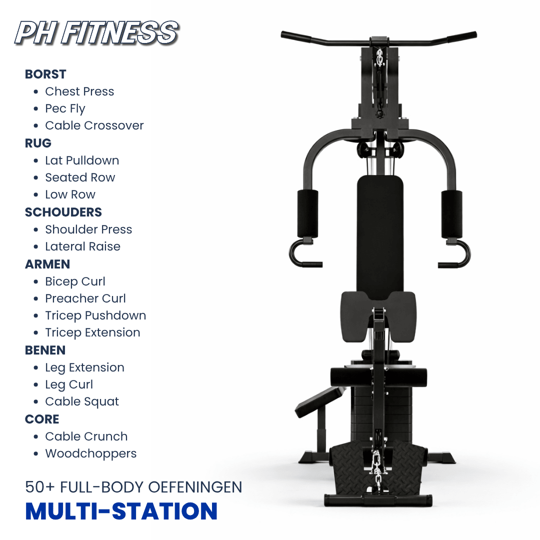 PH Fitness Multi Gym Functional Trainer mit 100-kg-Gewichtsblock – Produktbild 5