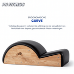Seitenansicht des Pilates Spine Corrector mit ergonomischem Bogen