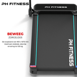 TH - 900 Opvouwbare Loopband – 1.5HP, 12km/u, Bluetooth App, 130kg Draagvermogen, Veiligheidssleutel - PH Fitness