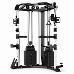 PH Fitness V-Frame Cable Crossover mit zwei 80-kg-Gewichtsblöcken – Vorderansicht