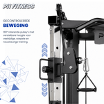 Um 180 Grad drehbare, höhenverstellbare Seilrolle des PH Fitness V-Frame Cable Crossovers