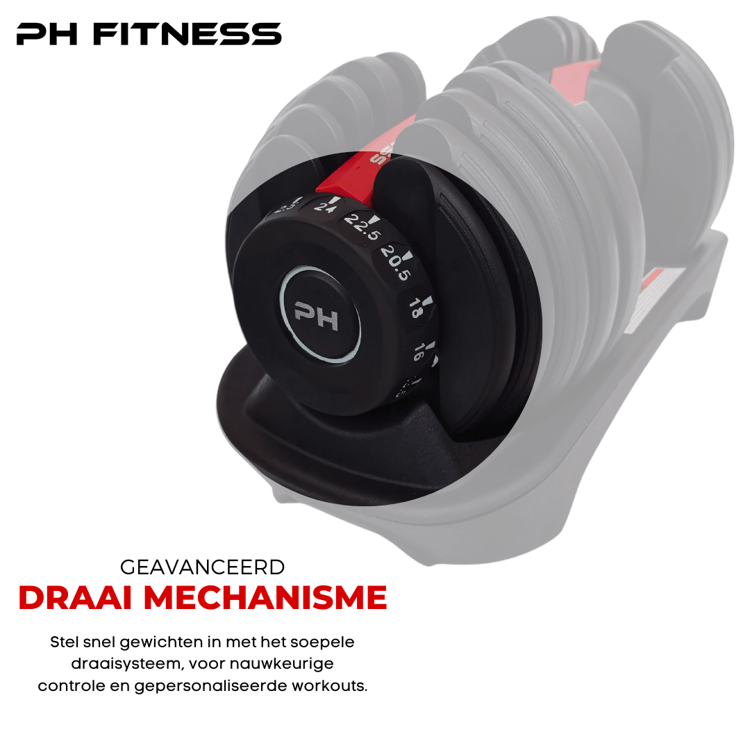 Verstelbare Dumbbells Set 24KG - PH Fitness