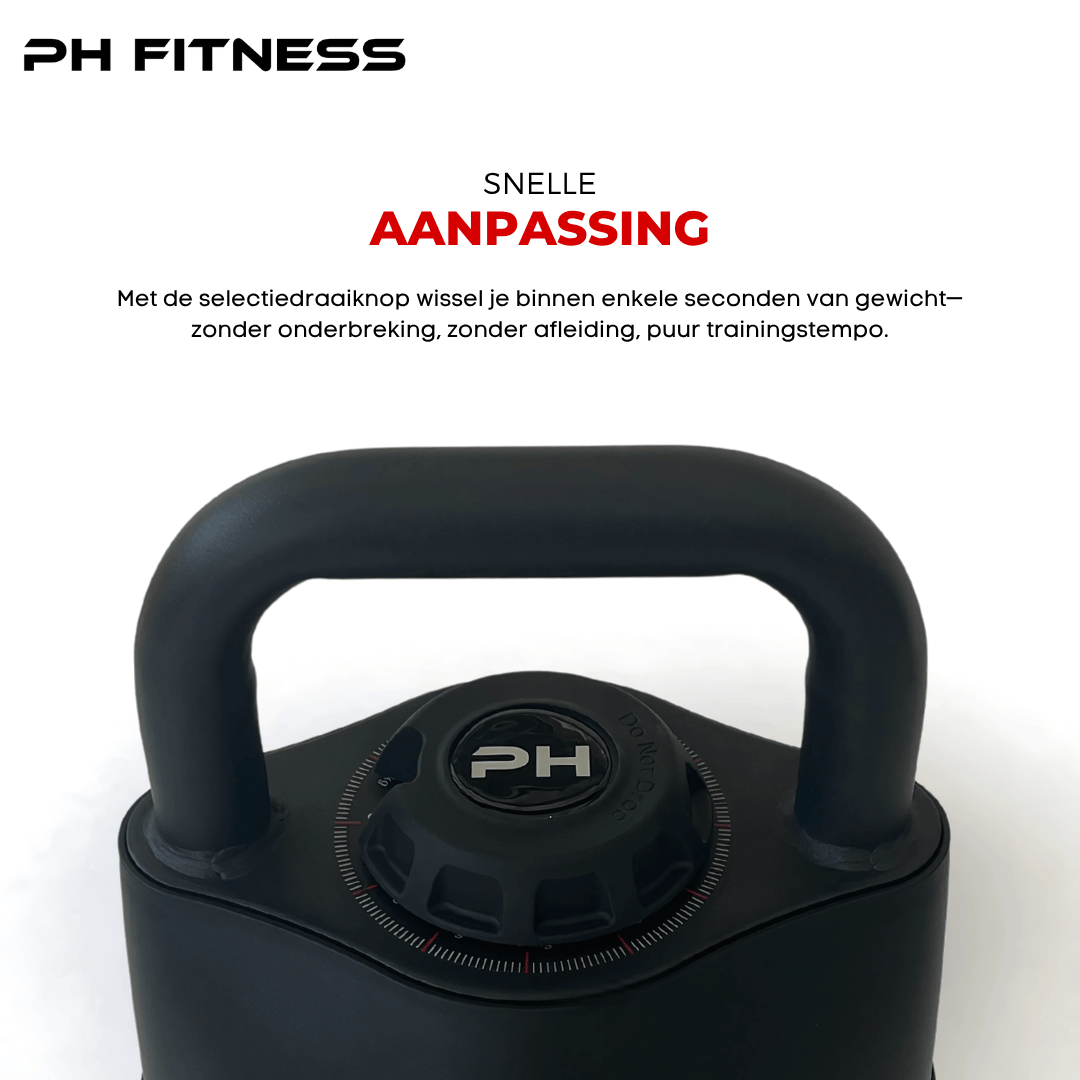 Verstelbare Kettlebell 6 - in - 1 (3,5–18 kg) - PH Fitness