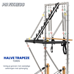 Half Trapeze Tower aus Edelstahl mit Federn und Push-through-Bar