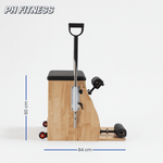 Seitenansicht des PH Fitness Wunda Chair mit Abmessungen 84 × 60 cm